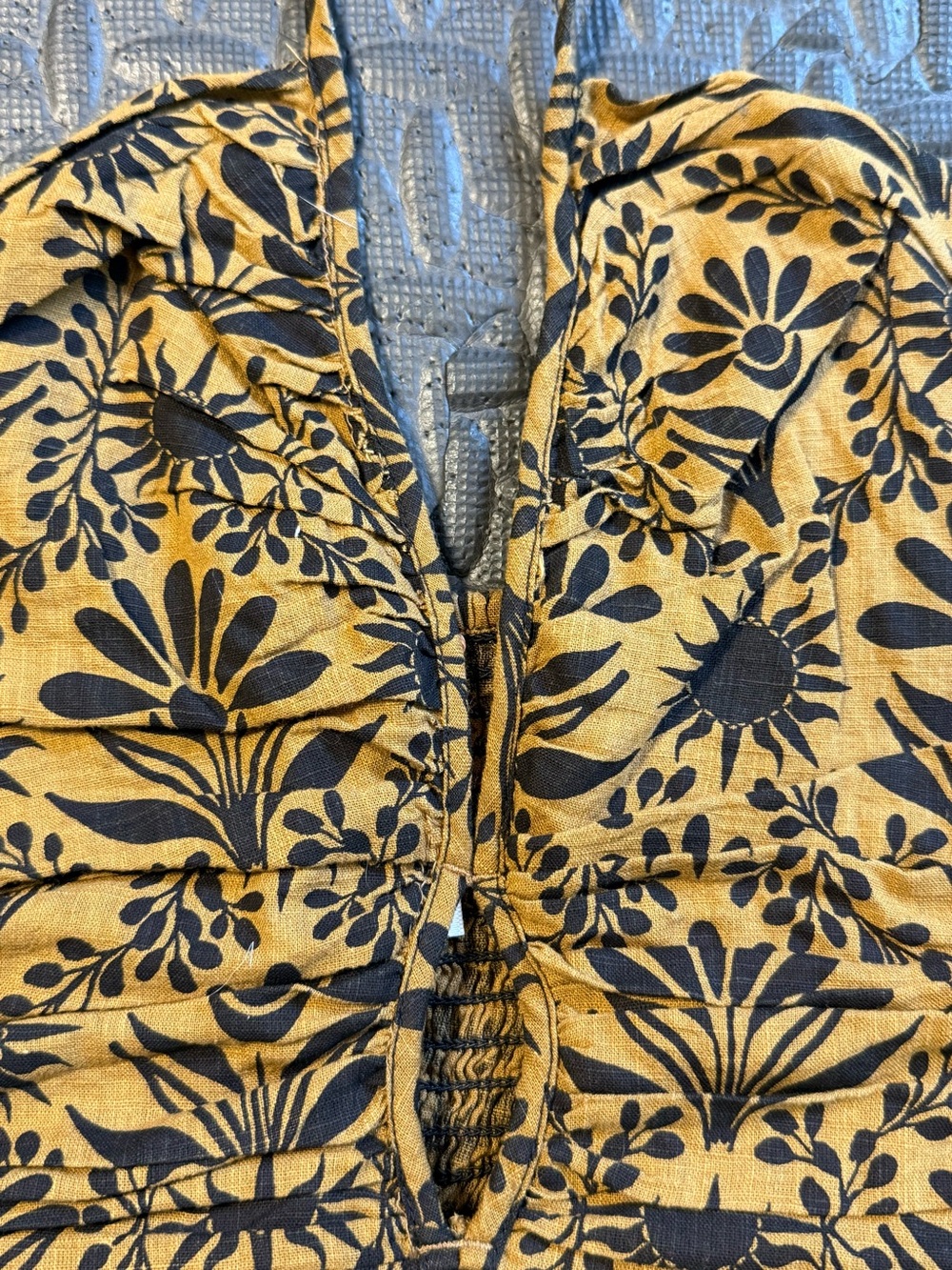 Free People Dandelion Halter Top Brown Floral Size Medium - Picture 3 of 9